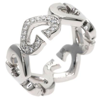 Cartier C Heart Diamond 50 Ring 18k White Gold — view 2