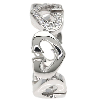 Cartier C Heart Diamond 50 Ring 18k White Gold — view 3