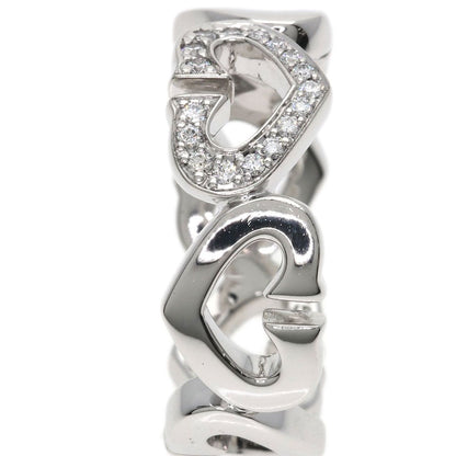 Cartier C Heart Diamond 50 Ring 18k White Gold — view 8