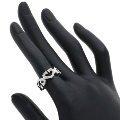 Cartier C Heart Diamond 50 Ring 18k White Gold — view 6