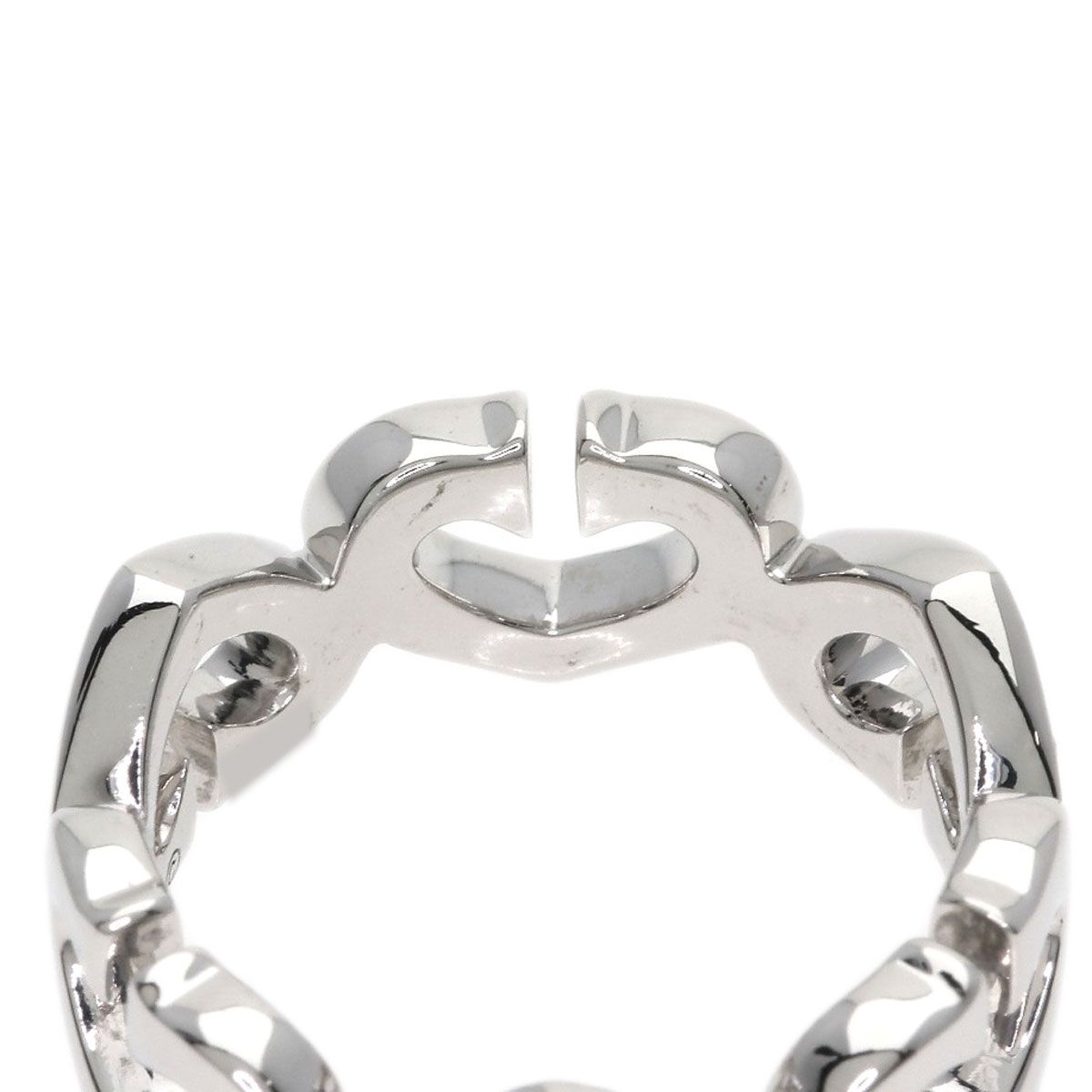 Cartier C Heart Diamond 50 Ring 18k White Gold — view 7