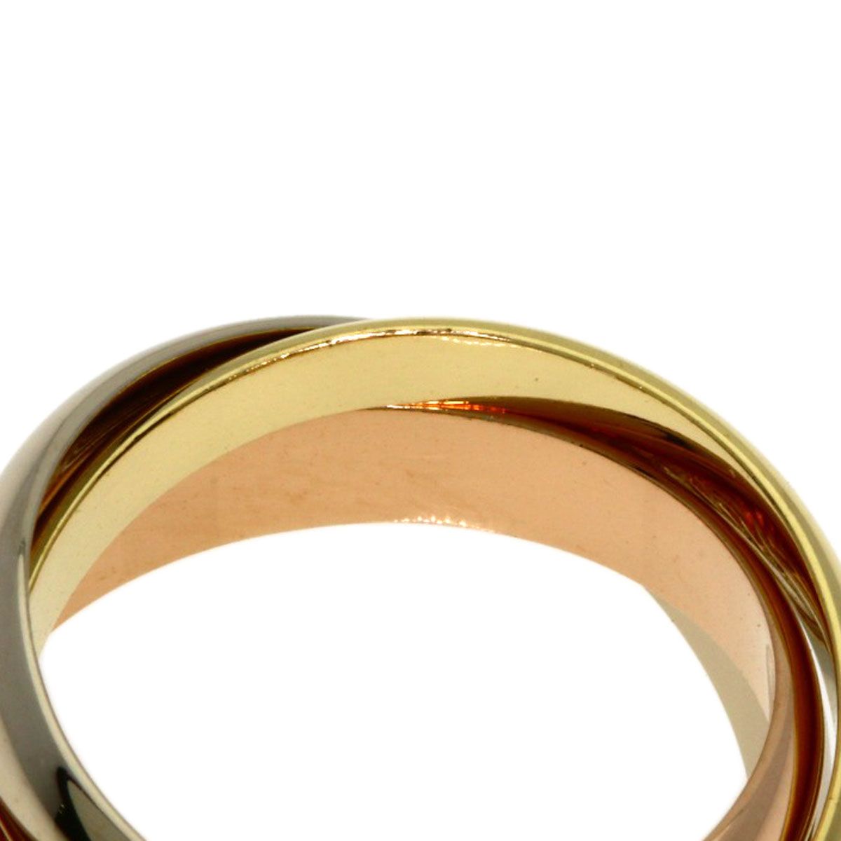 Cartier Trinity 49 Ring 18k Yellow Gold 18k White Pink — view 5