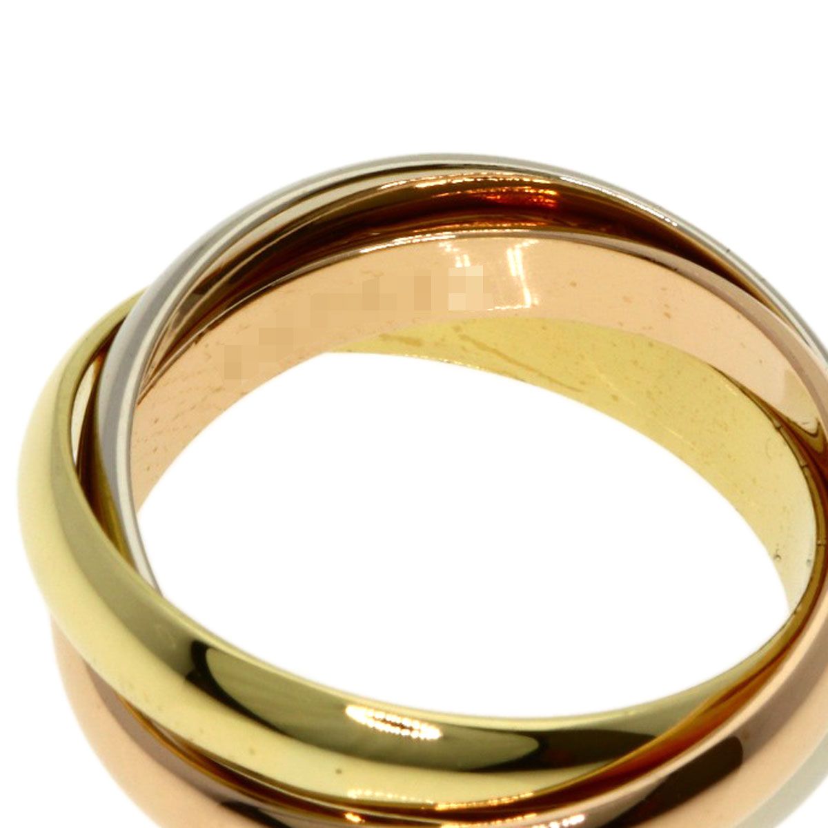 Cartier Trinity 53 Ring 18k Yellow Gold 18k White Pink — view 4