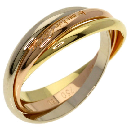 Cartier Trinity XS 50 Ring 18k Yellow Gold 18k White Pink — view 2