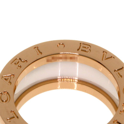 Bvlgari B-zero One Band White Ceramic 45 Ring 18k Pink Gold — view 5