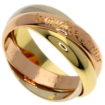 Cartier Trinity 49 Ring 18k Yellow Gold 18k White Pink