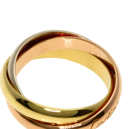 Cartier Trinity 52 Ring 18k Yellow Gold 18k White Pink — view 6