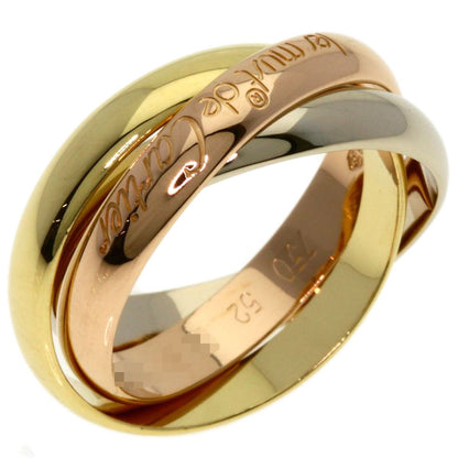 Cartier Trinity 52 Ring 18k Yellow Gold 18k White Pink — view 2