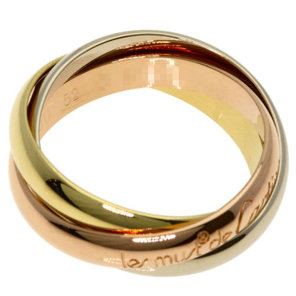 Cartier Trinity 52 Ring 18k Yellow Gold 18k White Pink — view 4