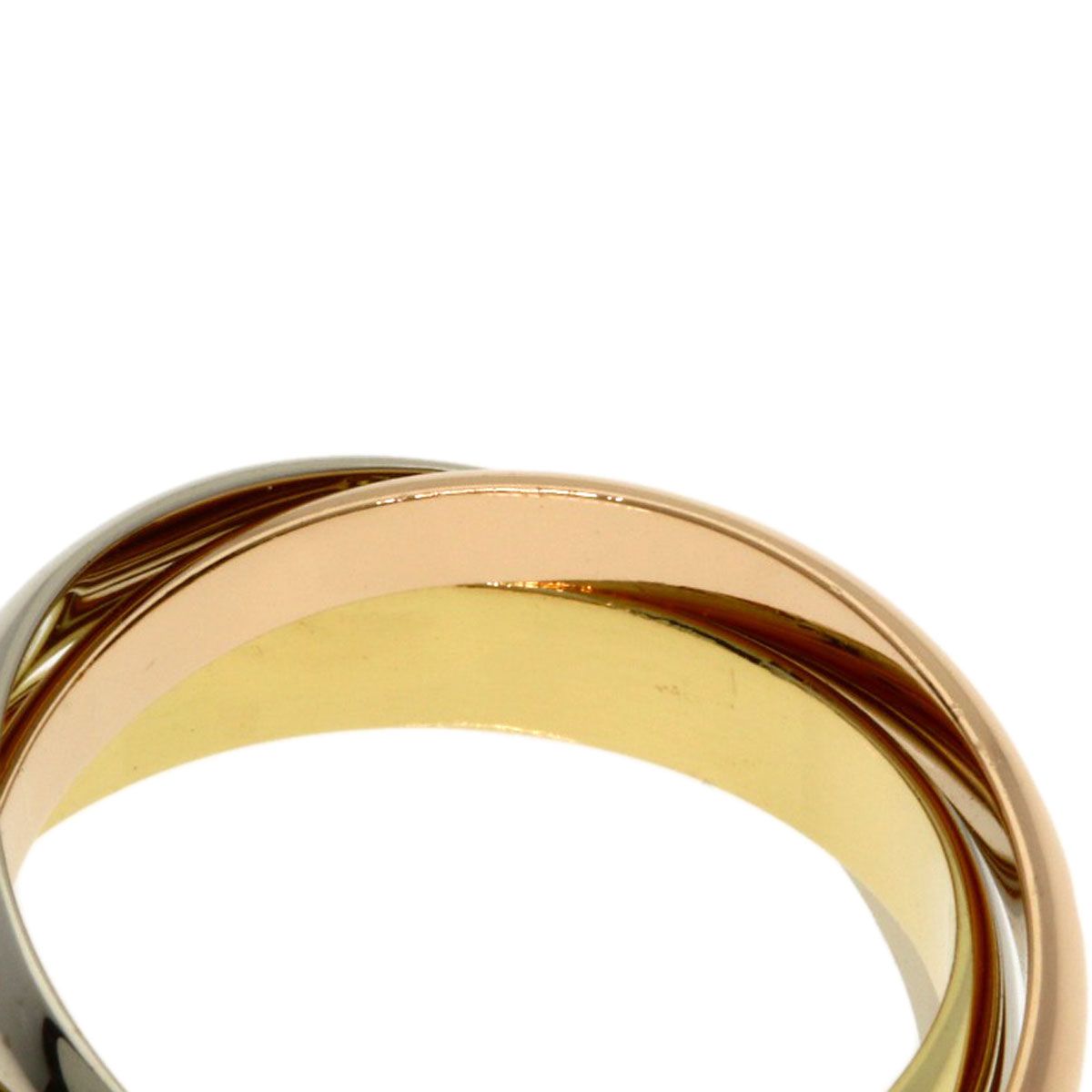 Cartier Trinity 51 Ring 18k Yellow Gold 18k White Pink — view 5