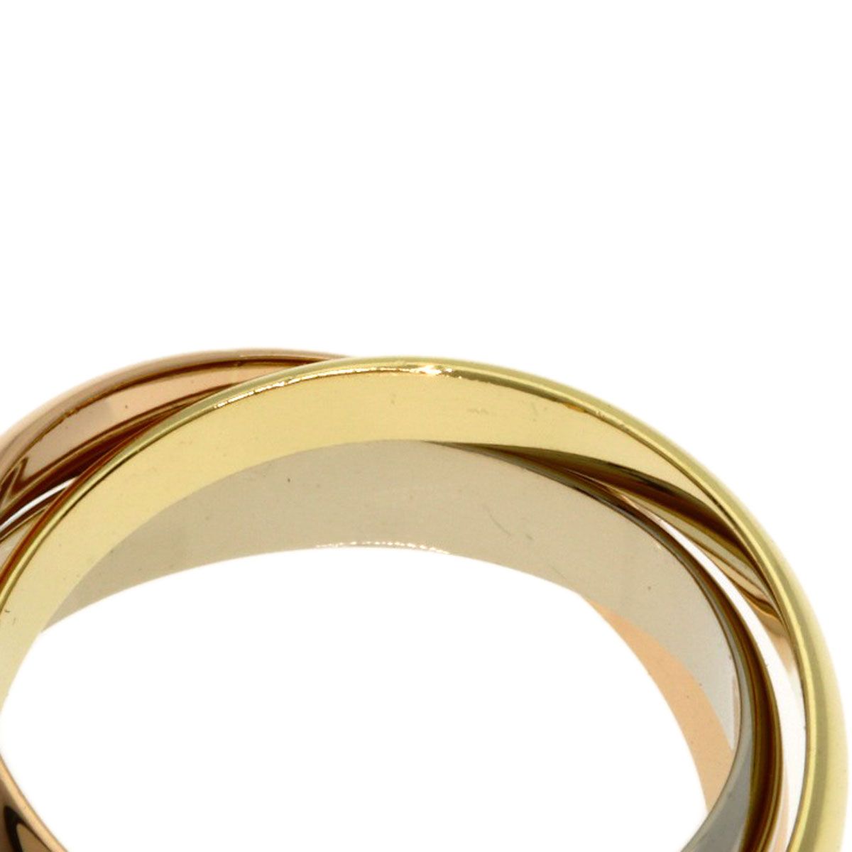 Cartier Trinity 51 Ring 18k Yellow Gold 18k White Pink — view 6