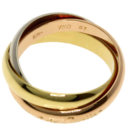 Cartier Trinity 51 Ring 18k Yellow Gold 18k White Pink — view 3
