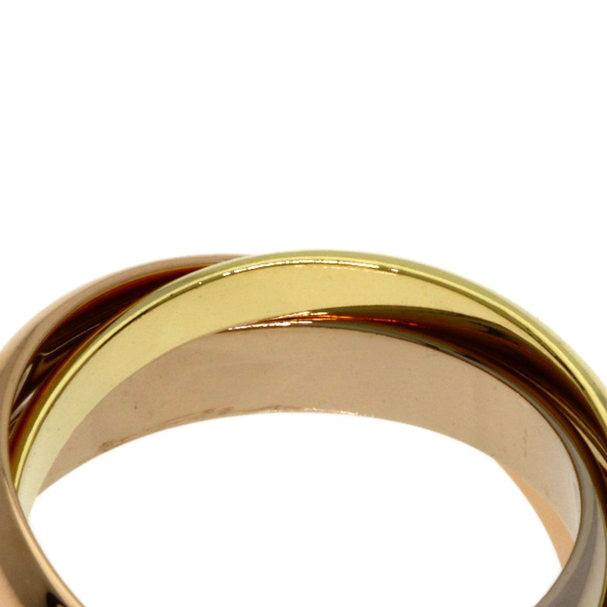 Cartier Trinity 51 Ring 18k Yellow Gold 18k White Pink — view 6