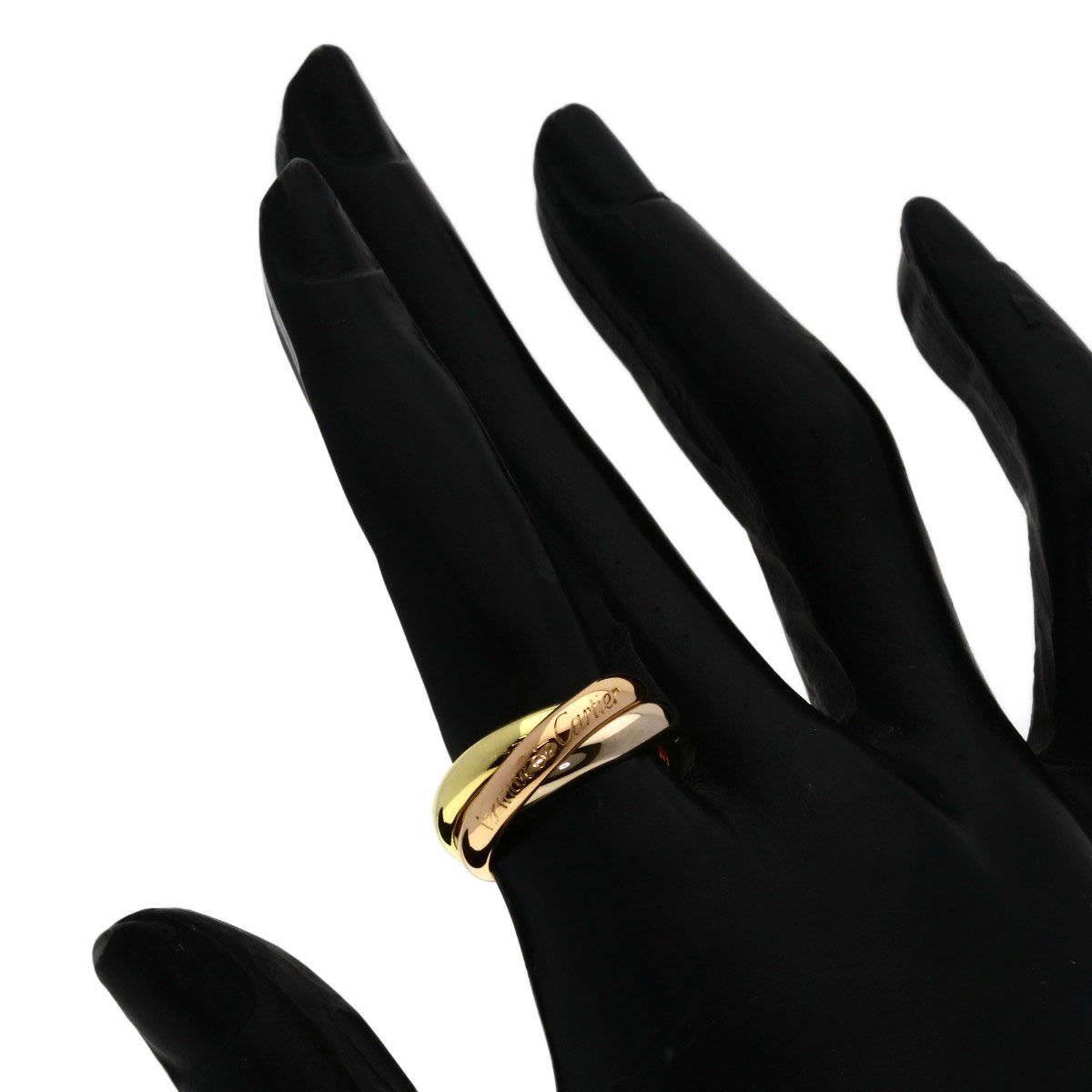 Cartier Trinity 51 Ring 18k Yellow Gold 18k White Pink — view 5