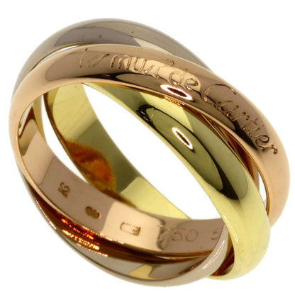 Cartier Trinity 51 Ring 18k Yellow Gold 18k White Pink