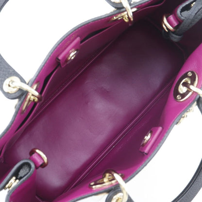 Diorissimo 2-Way Shoulder Calf Black Handbag — view 7