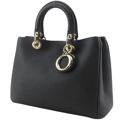 Diorissimo 2-Way Shoulder Calf Black Handbag — view 2