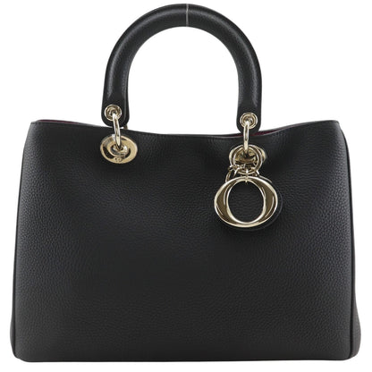 Diorissimo 2-Way Shoulder Calf Black Handbag