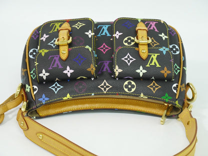 Louis Vuitton LV Lodge PM Monogram Multicolor Takashi Murakami Shoulder Bag Noir — view 5