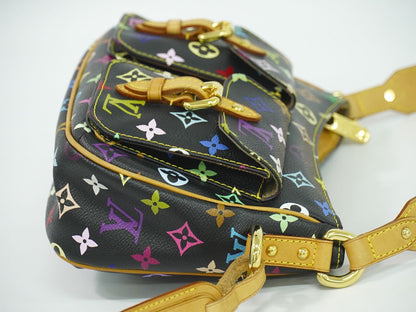 Louis Vuitton LV Lodge PM Monogram Multicolor Takashi Murakami Shoulder Bag Noir — view 4