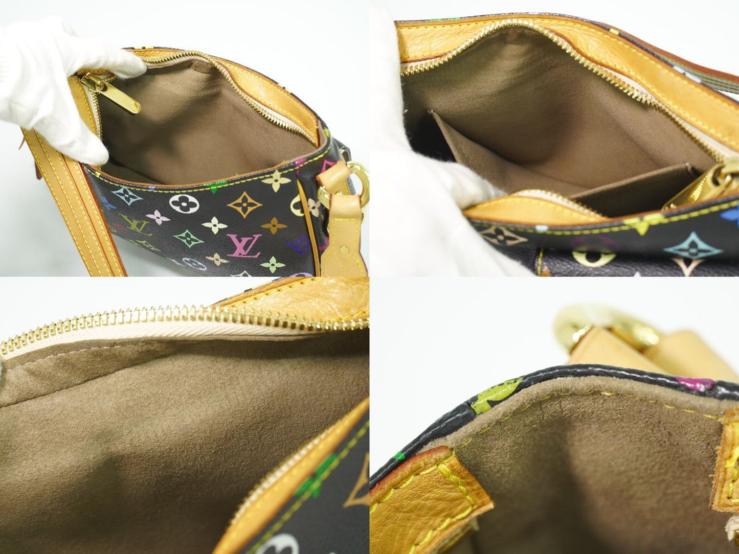 Louis Vuitton LV Lodge PM Monogram Multicolor Takashi Murakami Shoulder Bag Noir — view 8