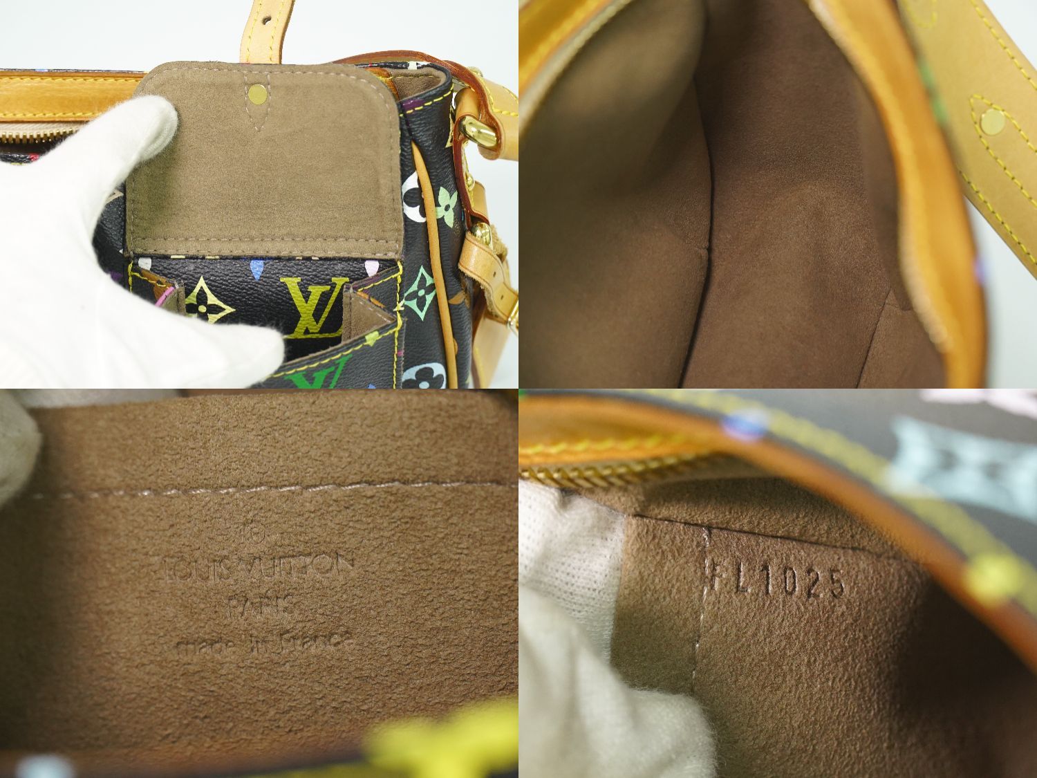 Louis Vuitton LV Lodge PM Monogram Multicolor Takashi Murakami Shoulder Bag Noir — view 9