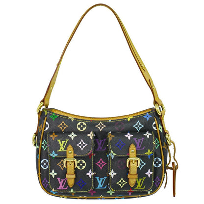 Louis Vuitton LV Lodge PM Monogram Multicolor Takashi Murakami Shoulder Bag Noir