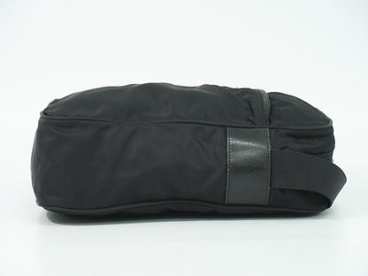 Prada Nylon Shoulder Bag Pochette Black — view 4