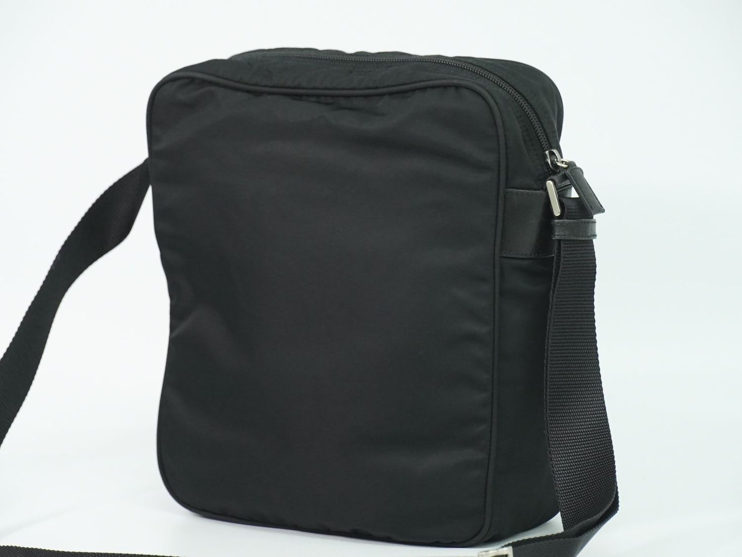 Prada Nylon Shoulder Bag Pochette Black — view 2