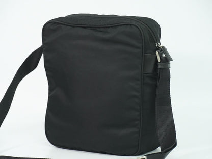 Prada Nylon Shoulder Bag Pochette Black — view 2
