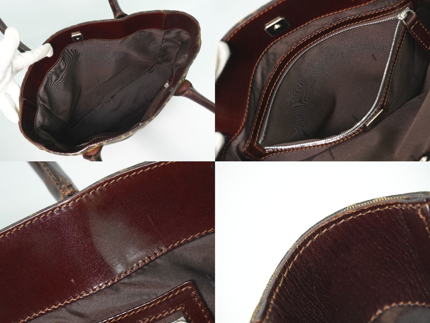 Fendi Zucca Tote Canvas Brown — view 8