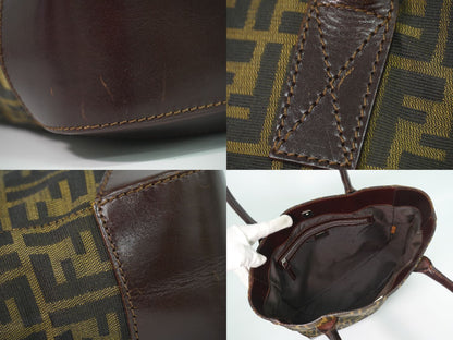 Fendi Zucca Tote Canvas Brown — view 7