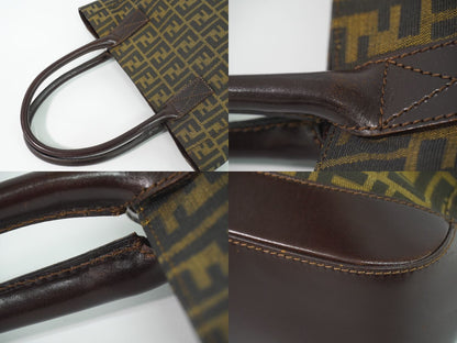 Fendi Zucca Tote Canvas Brown — view 6