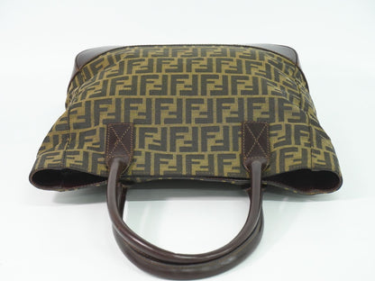 Fendi Zucca Tote Canvas Brown — view 5