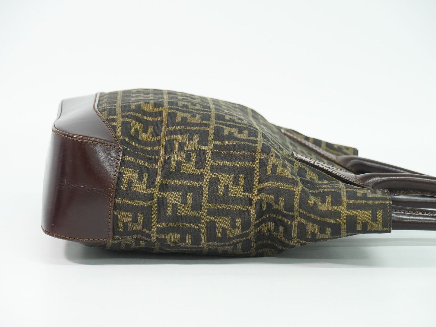 Fendi Zucca Tote Canvas Brown — view 4