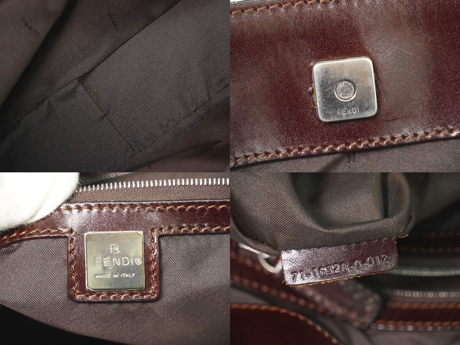 Fendi Zucca Tote Canvas Brown — view 9