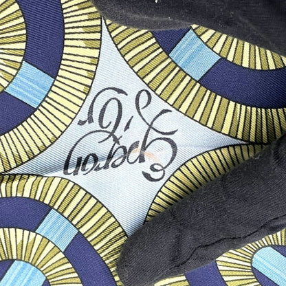 Hermes Carre 90 Apron Dole Yellow Gold Spurs Scarf Silk Multicolor Navy Large — view 2