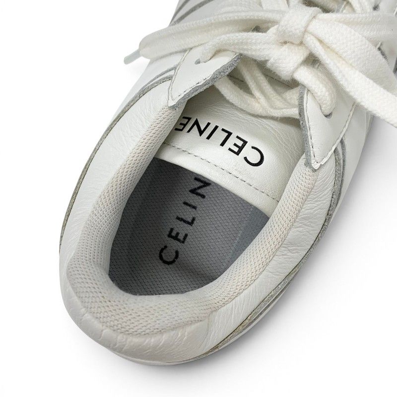 Celine Sneakers Shoes Leather White Logo — view 7