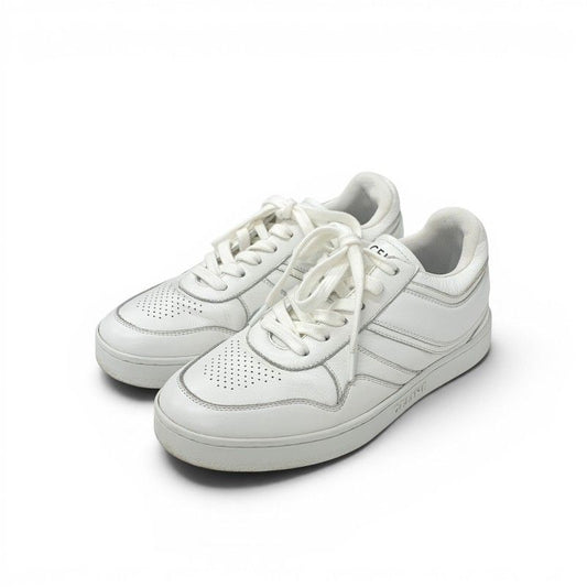 Celine Sneakers Shoes Leather White Logo