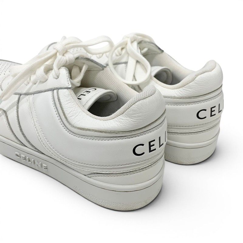 Celine Sneakers Shoes Leather White Logo — view 9