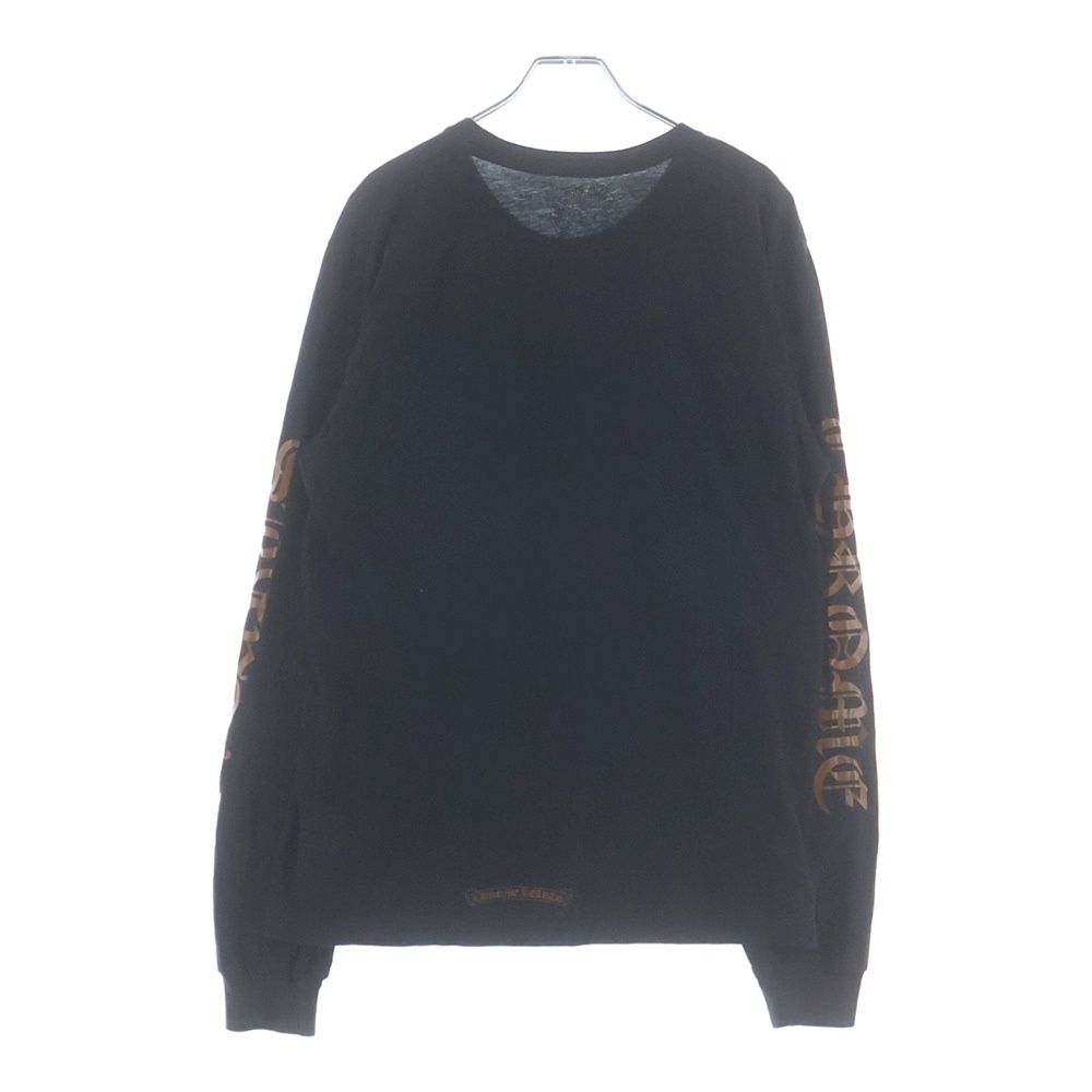 Chrome Hearts Neck Logo L S T-Shirt Crew Long Sleeve Long T Black Brown — view 2