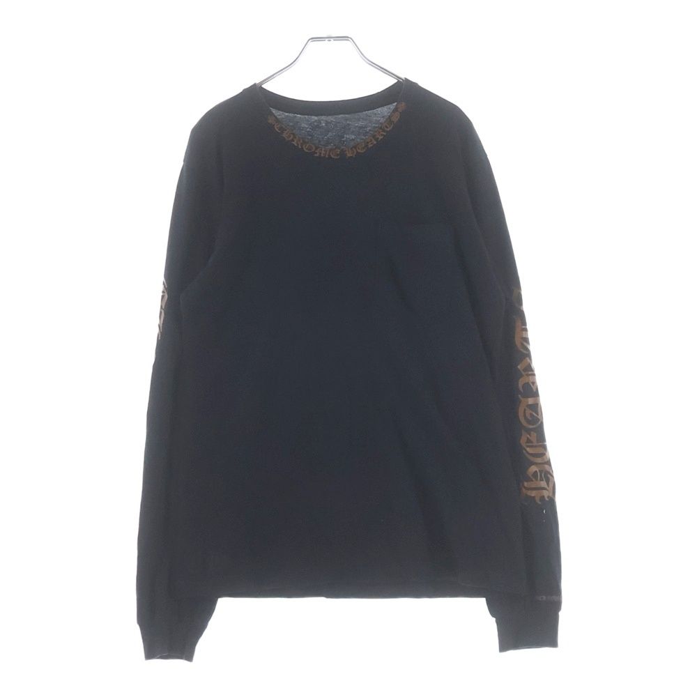 Chrome Hearts Neck Logo L S T-Shirt Crew Long Sleeve Long T Black Brown