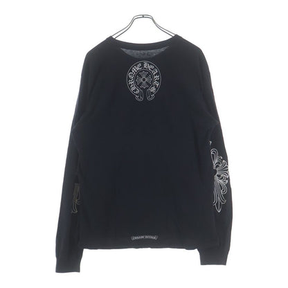 Chrome Hearts Neck Logo L S T-Shirt Arm Floral Backhoe Swoosh Print Crew Long
