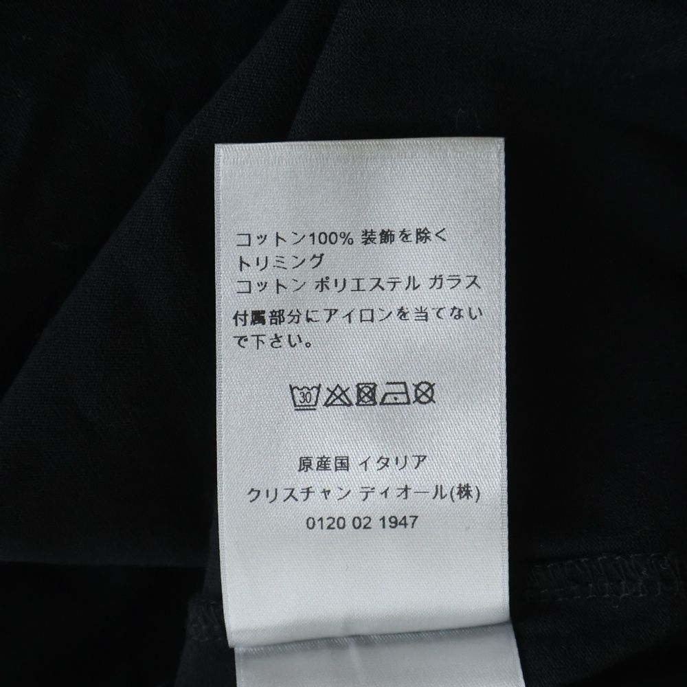 Dior Kenny Scharf Beads CD Logo T-Shirt Front CD Embroidery Crew Neck Short — view 8