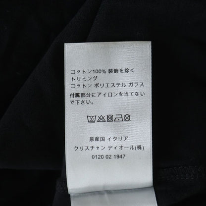Dior Kenny Scharf Beads CD Logo T-Shirt Front CD Embroidery Crew Neck Short — view 8