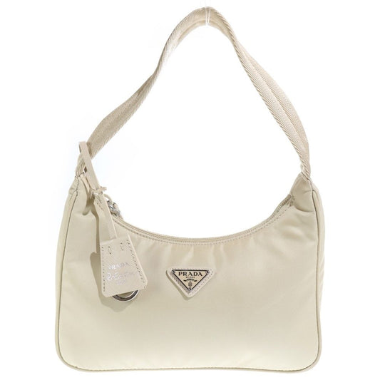 Prada Reedition Nylon Mini Handbag Beige