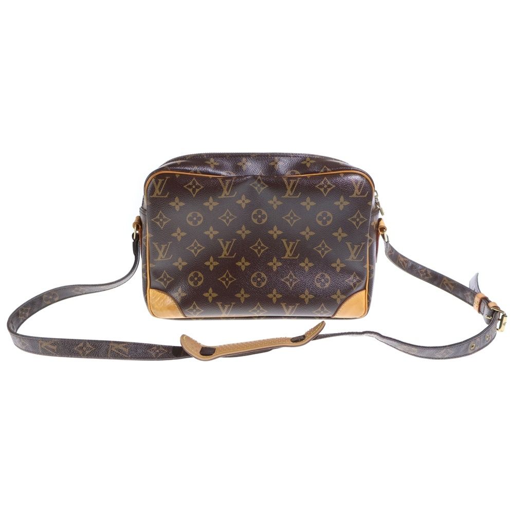 Louis Vuitton Monogram Nile Shoulder Bag Brown Leather Gold — view 2