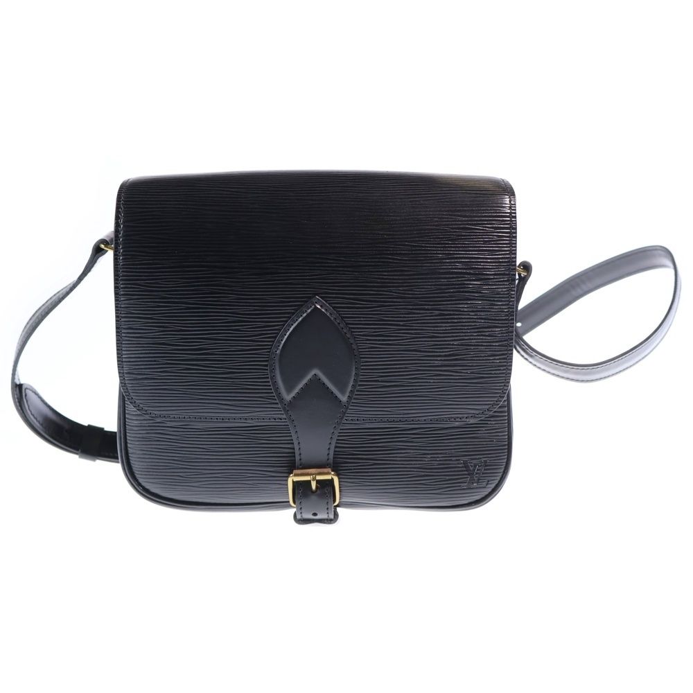 Louis Vuitton Cartoon Noir Epi Leather Shoulder Bag Gold Black