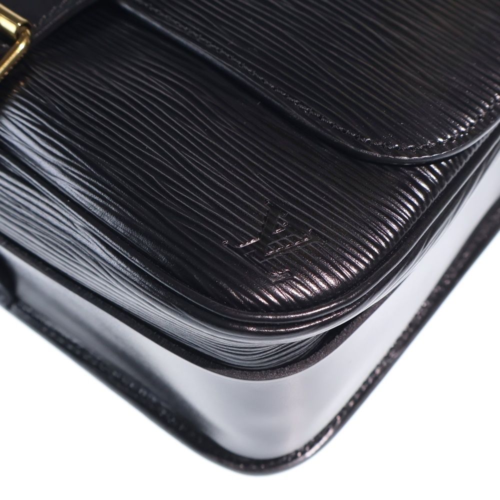 Louis Vuitton Cartoon Noir Epi Leather Shoulder Bag Gold Black — view 5