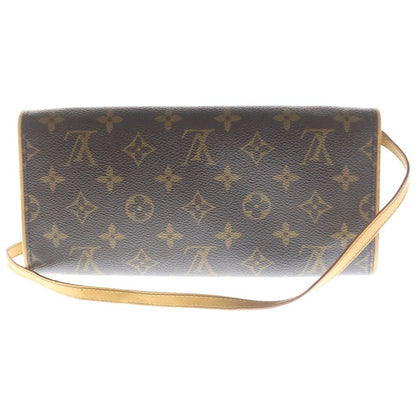 Louis Vuitton Pochette Twin PM Monogram Leather Shoulder Bag Brown — view 2